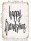 DECORATIVE METAL SIGN - Happy Friendsmas - Vintage Rusty Look